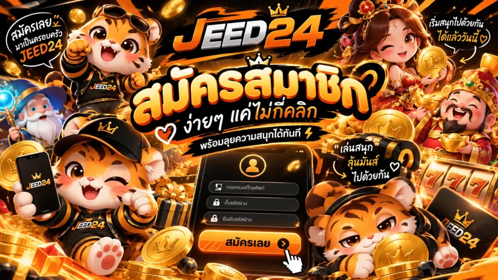 สมัครสมาชิก JEED24 สนุกทันที